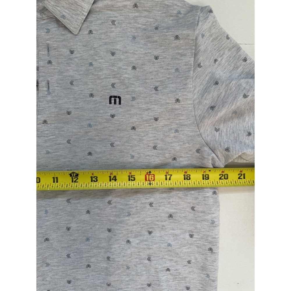 Travis Matthew Golf Polo Men's Medium Grey Print - Picture 5 of 6